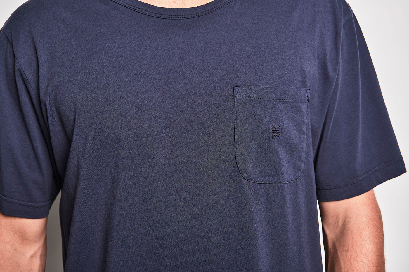 Chill Pocket Tee - Washed Dark Denim