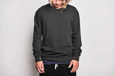 Gang Fleece Crew - Washed Soft Black