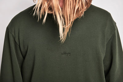 Gang Fleece Crew - Washed Olivine