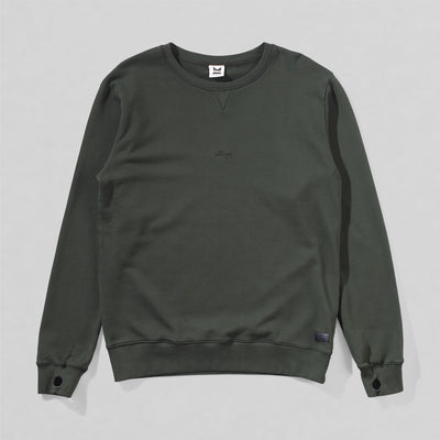 Gang Fleece Crew - Washed Olivine